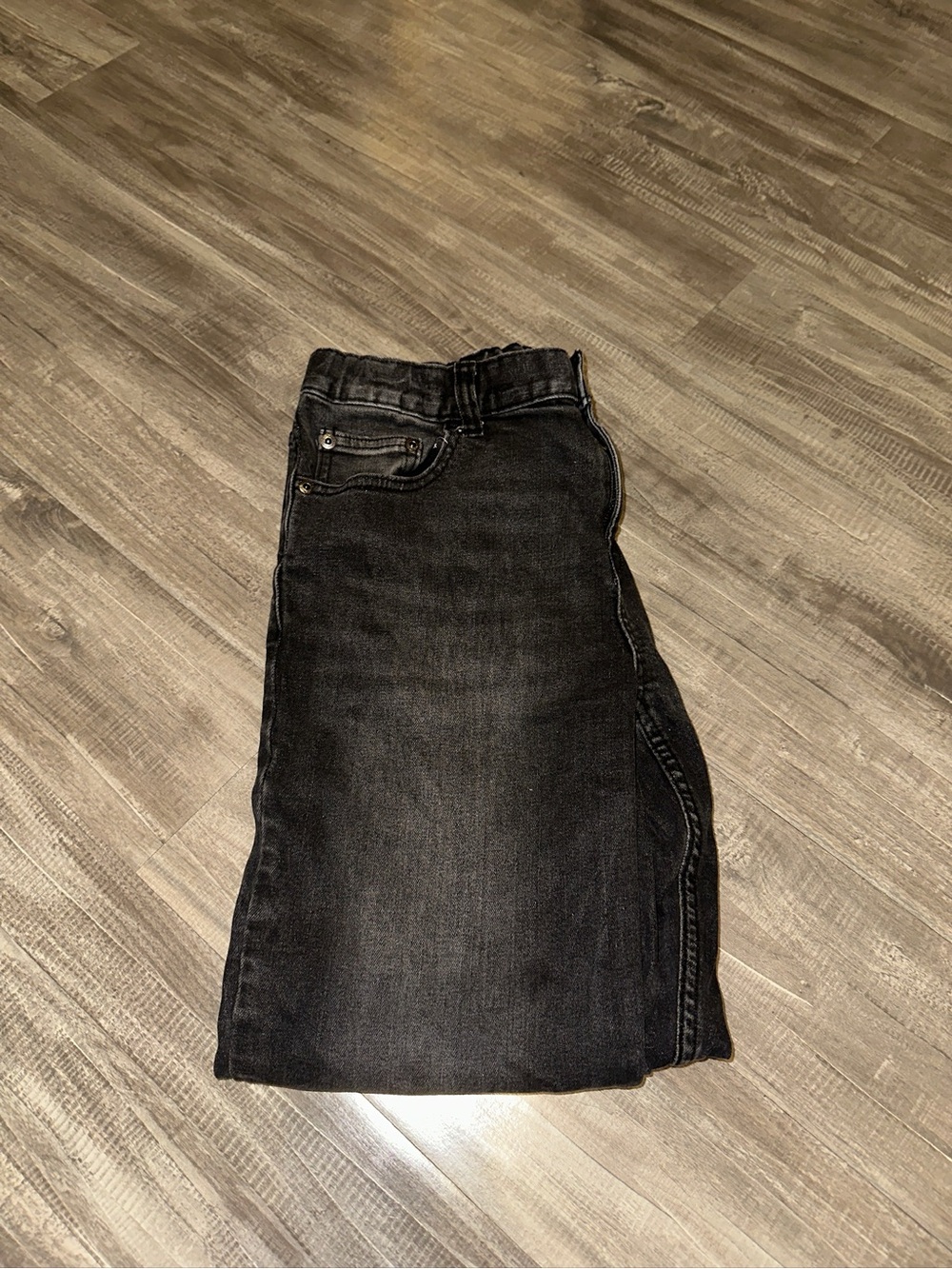 Wonder Nation Black Wash Straight Leg Jeans
